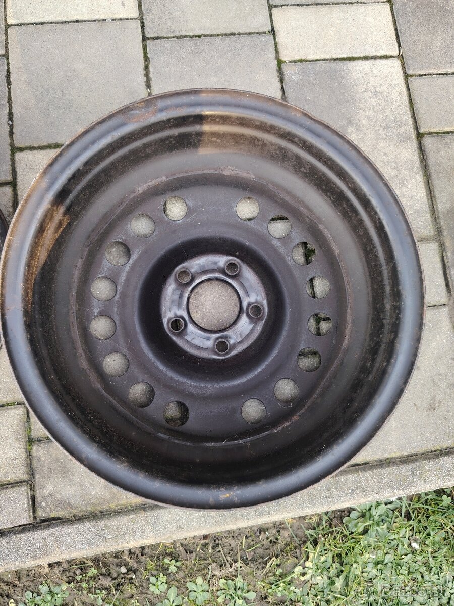 Predám plechové disky R15 5×110 Opel - 5