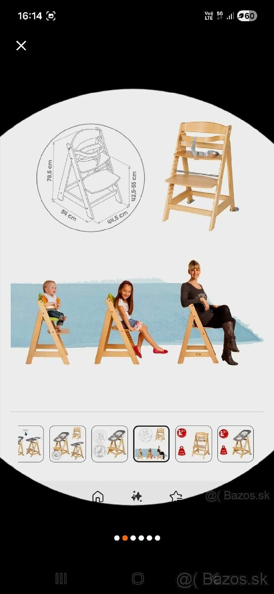 Rastuca detska stolicka Roba - 5