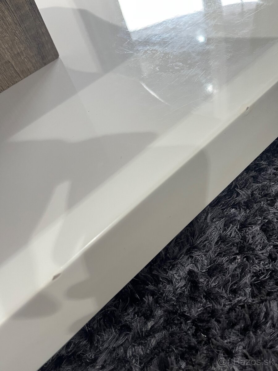 Konferenčný stolik biely - 5