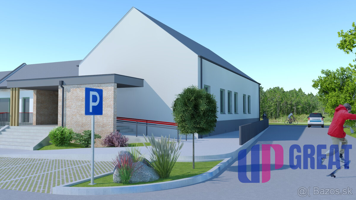 Areál v centre obce Jelka – 5287 m² - 5