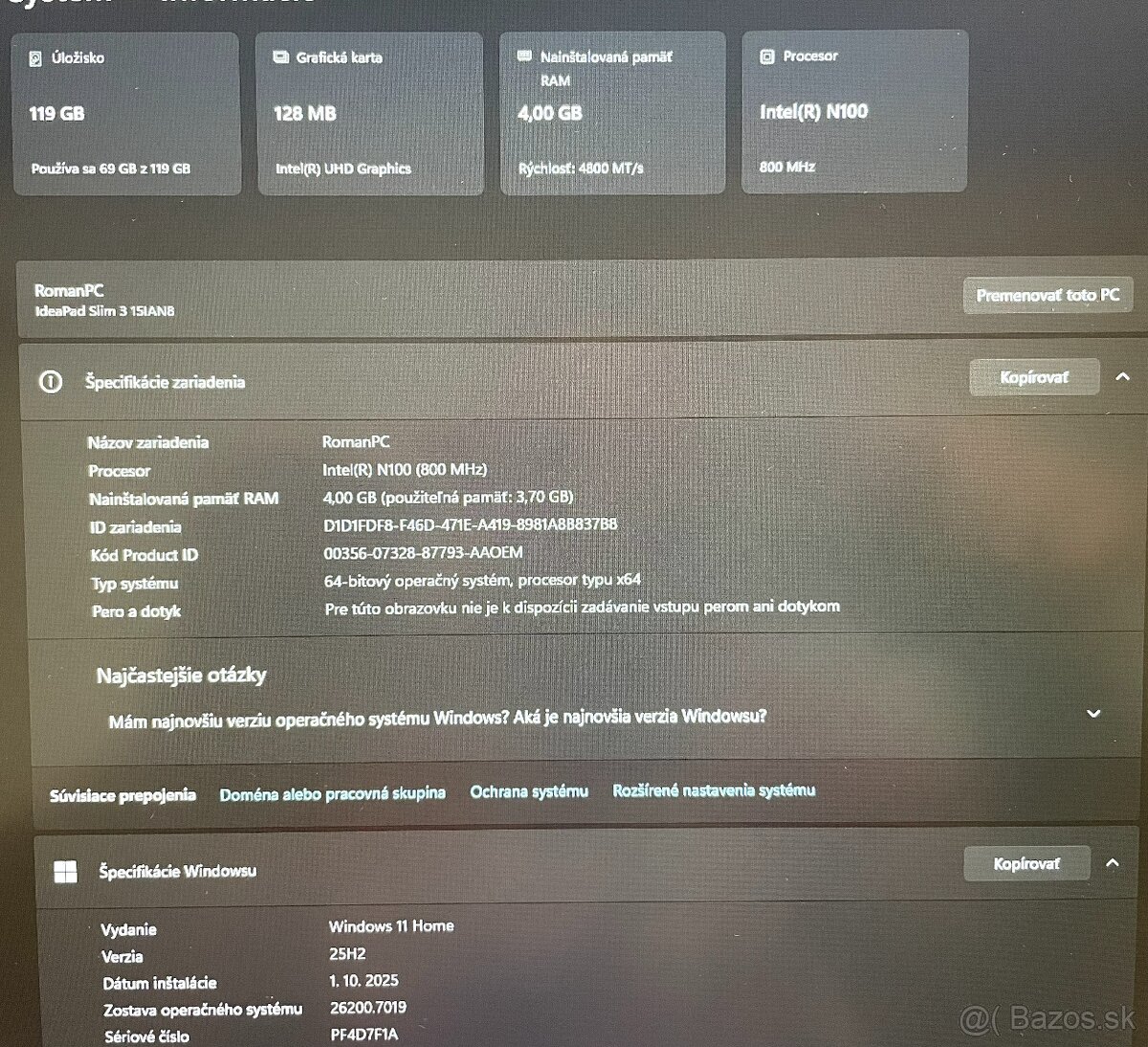 Lenovo IdeaPad Slim 3 15IAN8 - 5