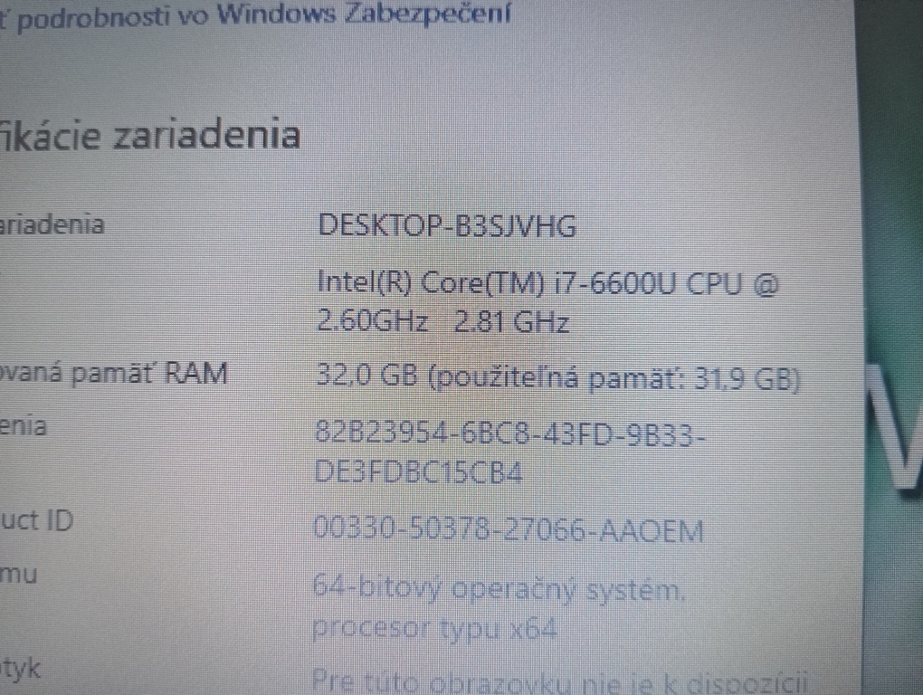 HP elitebook 820 G3 ,Intel® Core™ i7 , 32gb ram , ssd + hdd - 5