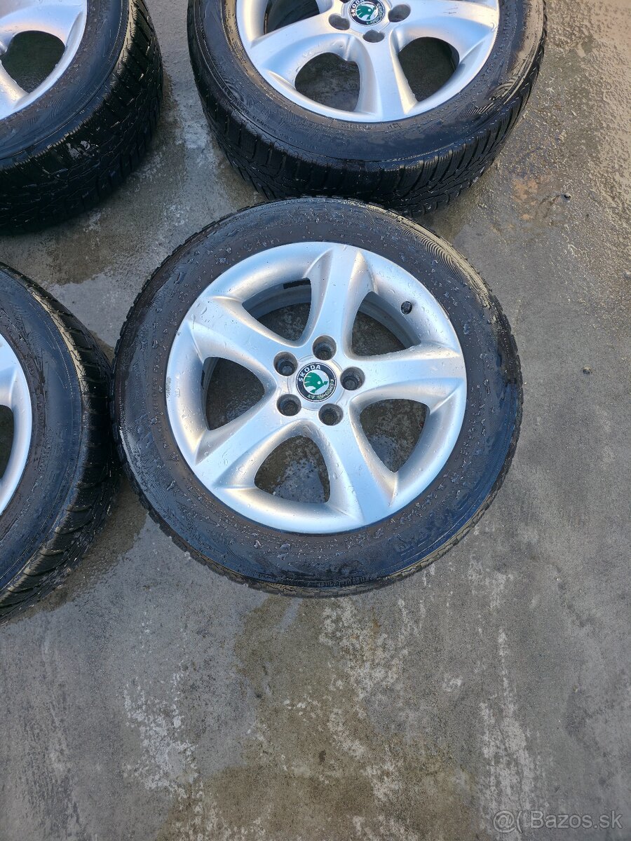 Originál disky Škoda Fabia 195/55 R15 - 5