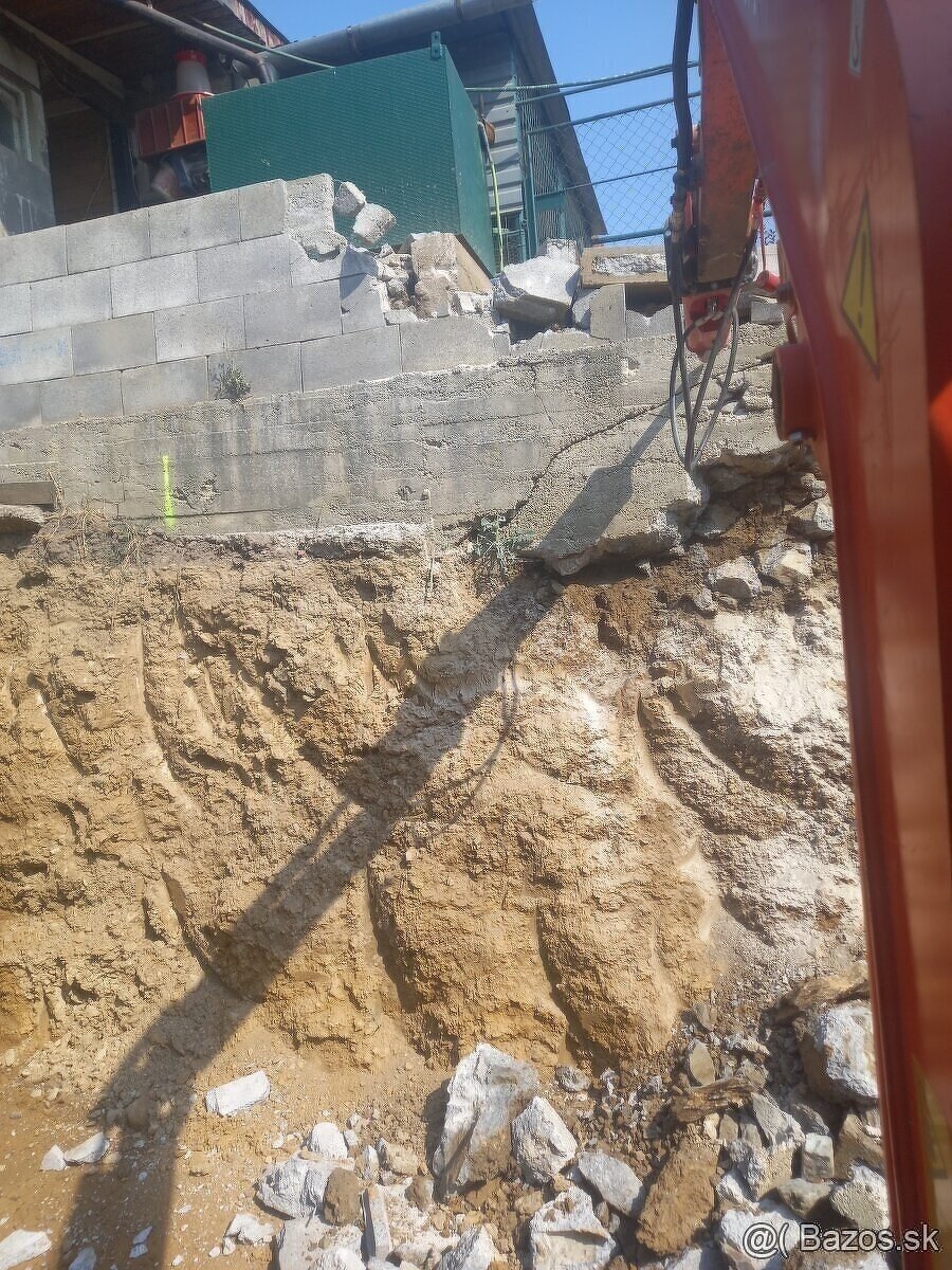 Minibager vykopove zemne prace kontajner kladivo - 5