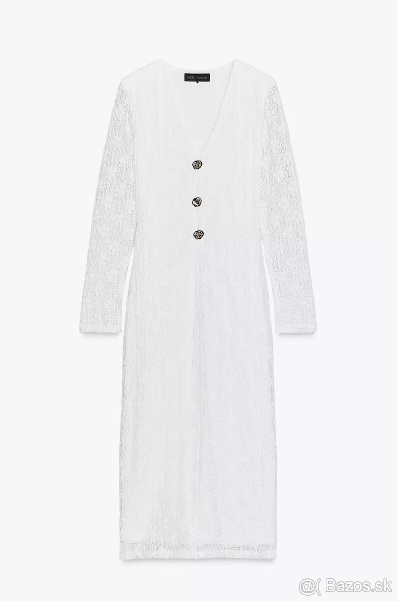 Háčkované midi šaty - 5