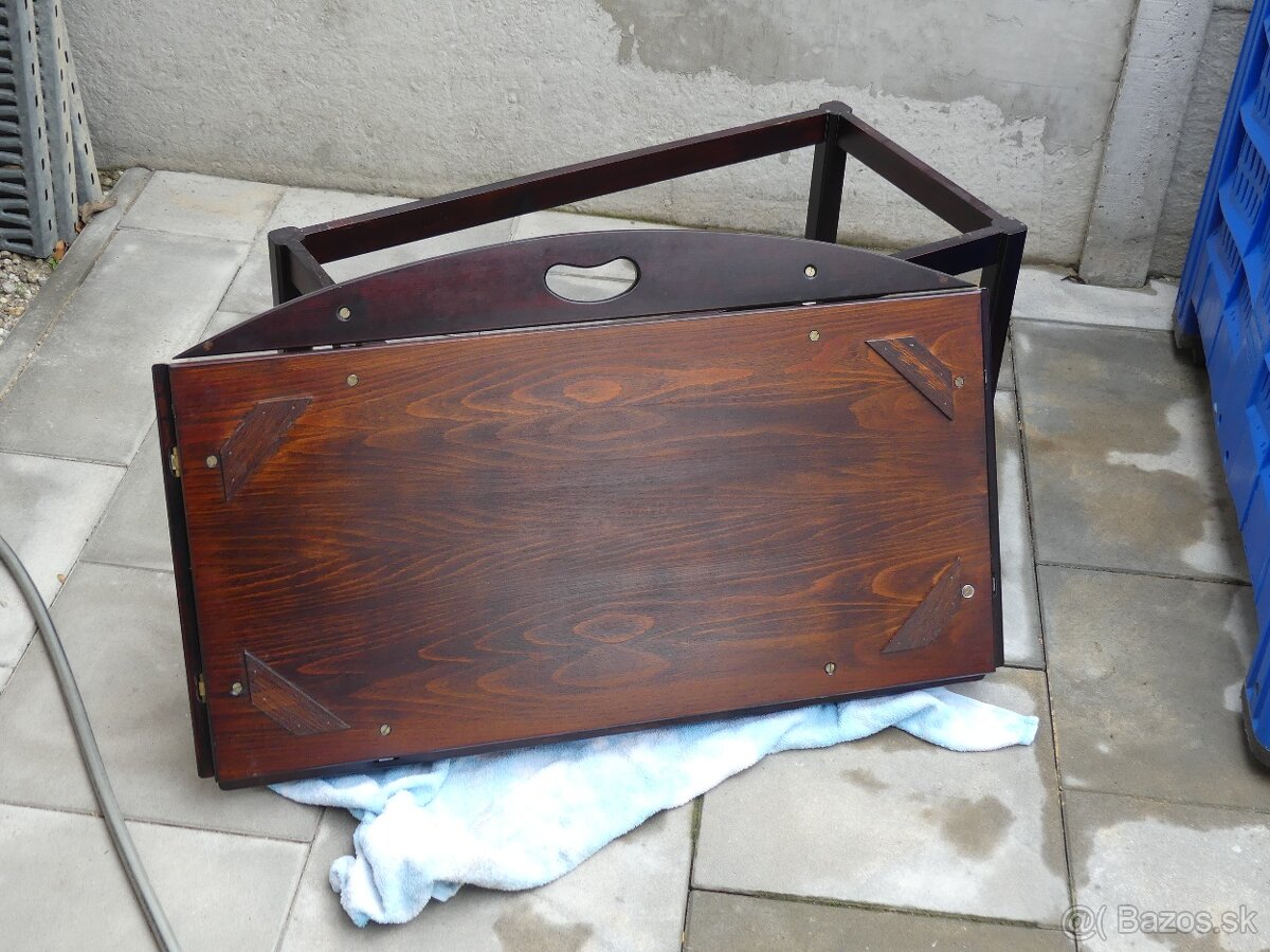 kolonialny konferencny stolik z masivu - Bombay company - 5