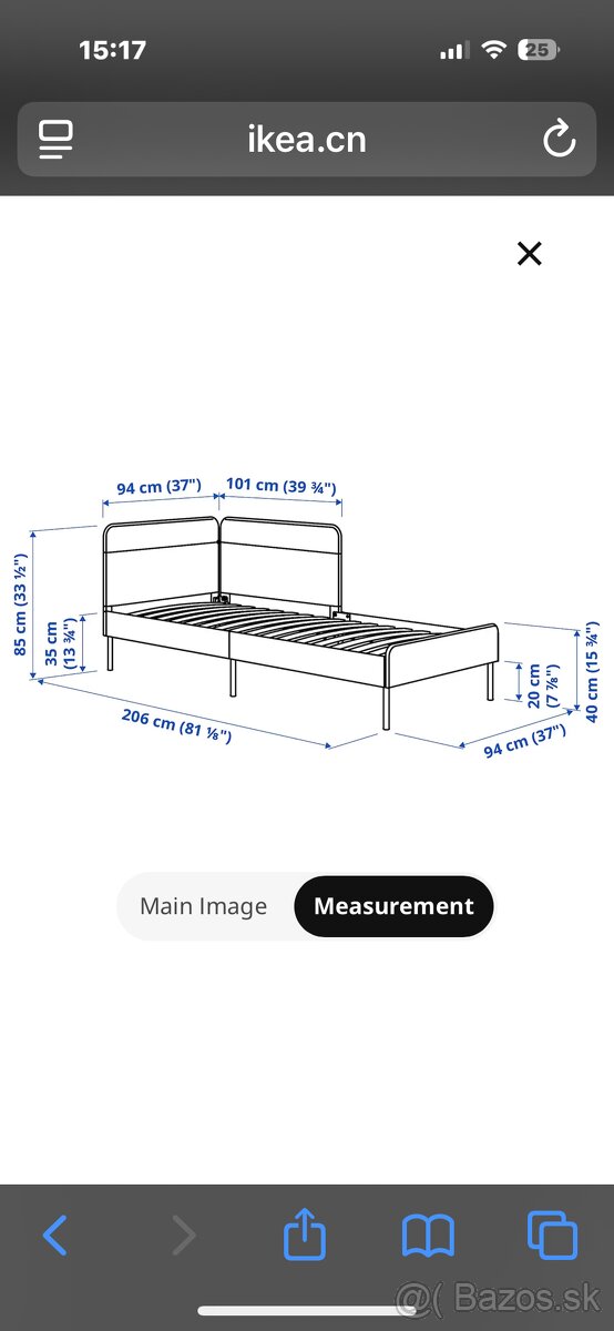 Ikea postel 90x200 - 5