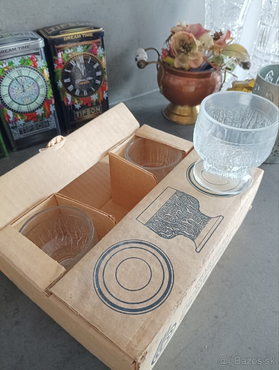 RETRO Poháriky na dezerty - 5 €/ kus - 5