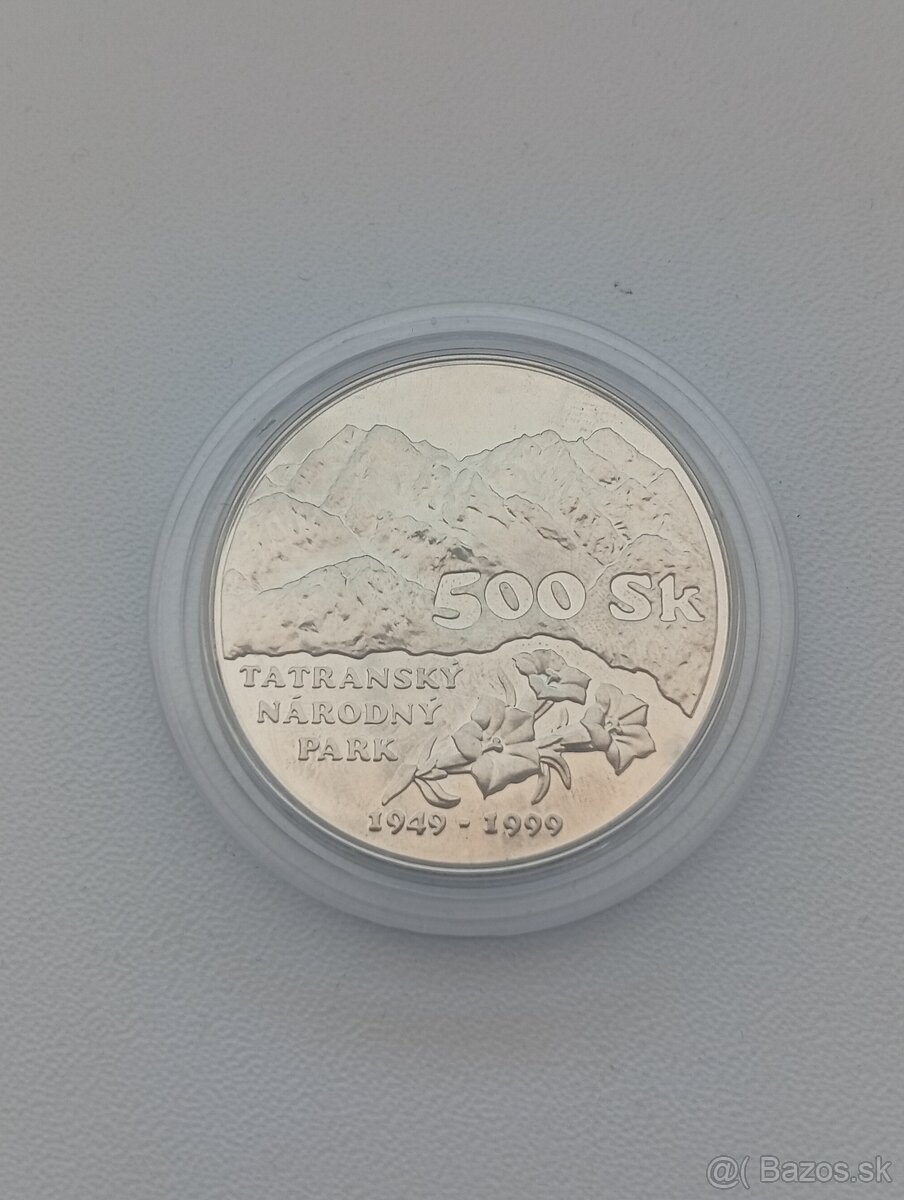 Strieborné 500 Sk mince - 5