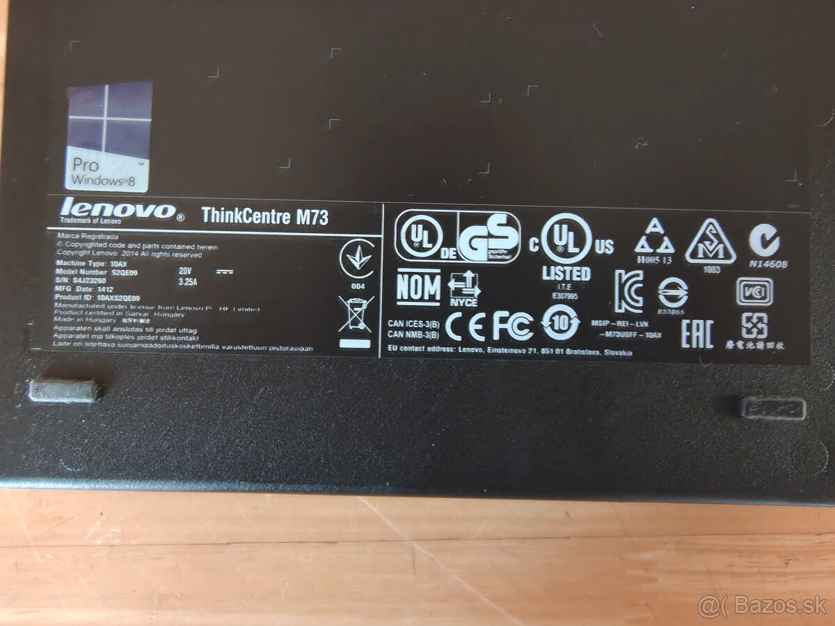 Miniatúrne stolové počítače Lenovo ThinkCentre M73 Tiny - 5