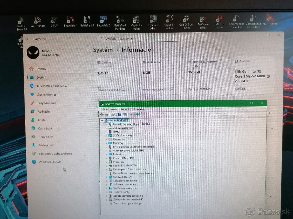 Elegantné Herné mATX PC s Intel i5 -11.gen + Hry. - 5