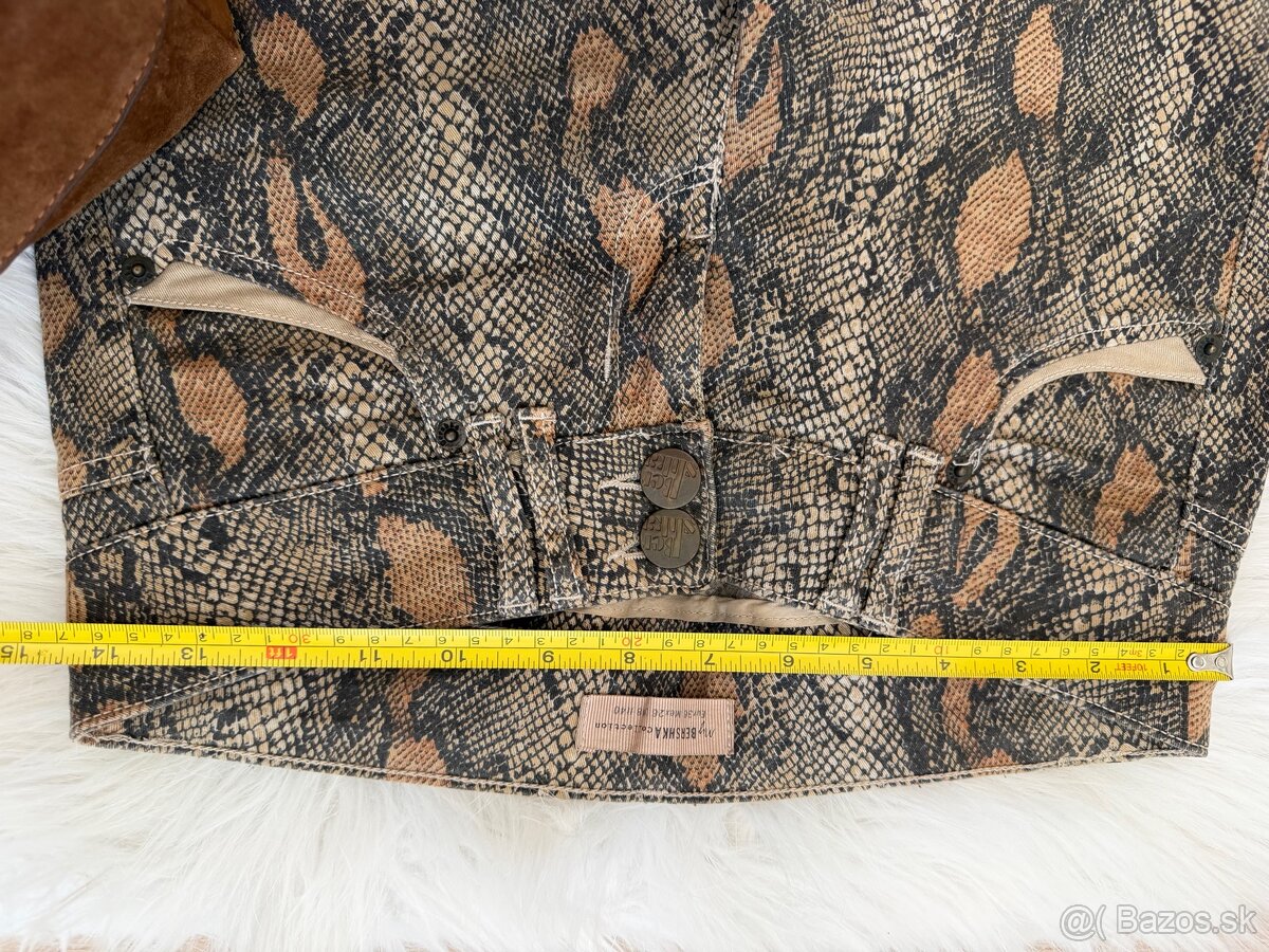 Dámske 3/4 nohavice s hadím vzorom, 36 - 5