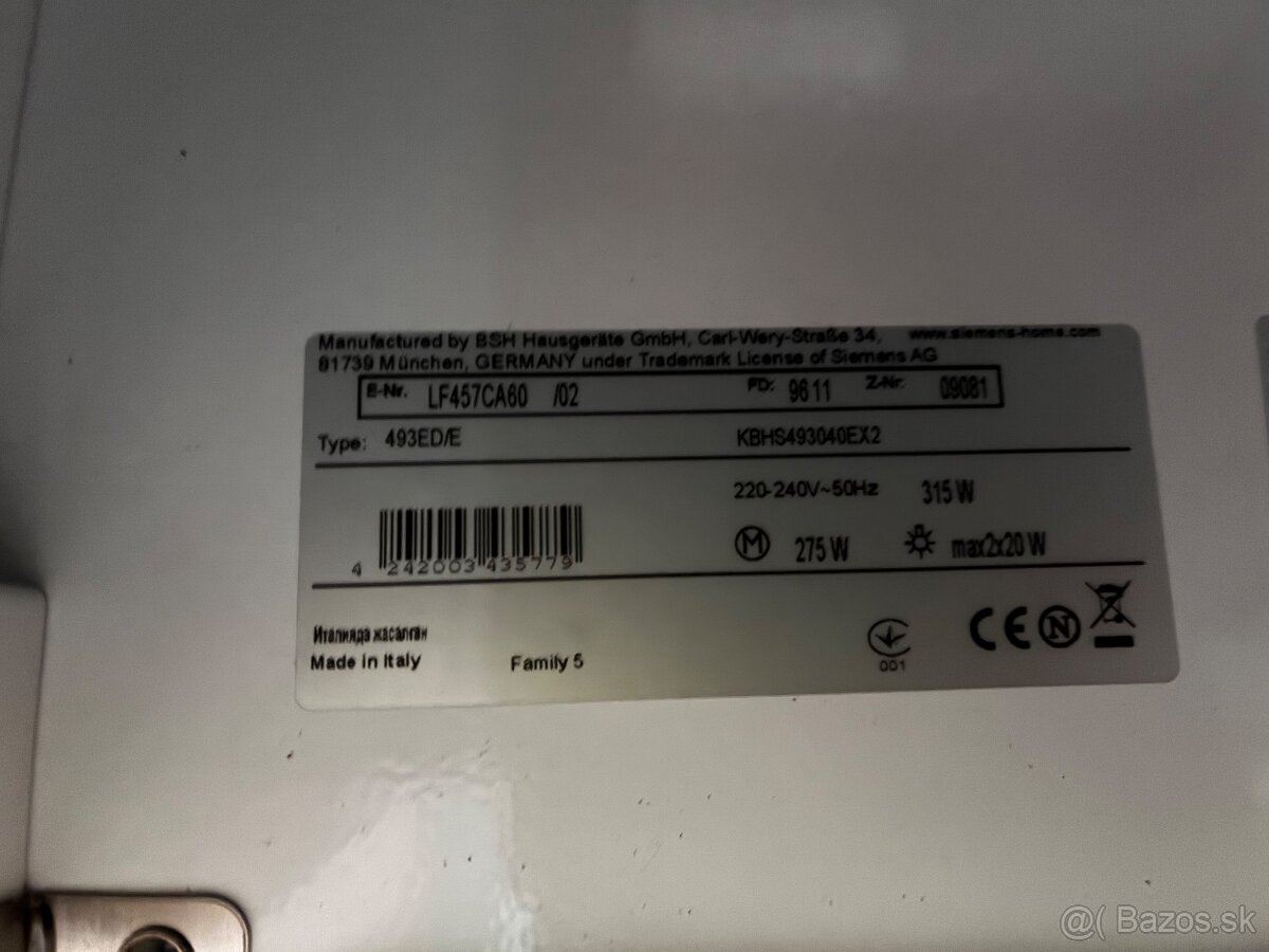 Priestorový digestor Siemens LF457CA60 - 5