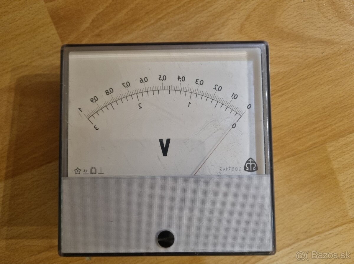 Retro panelový mikro-ampérmetr, Nový - 5