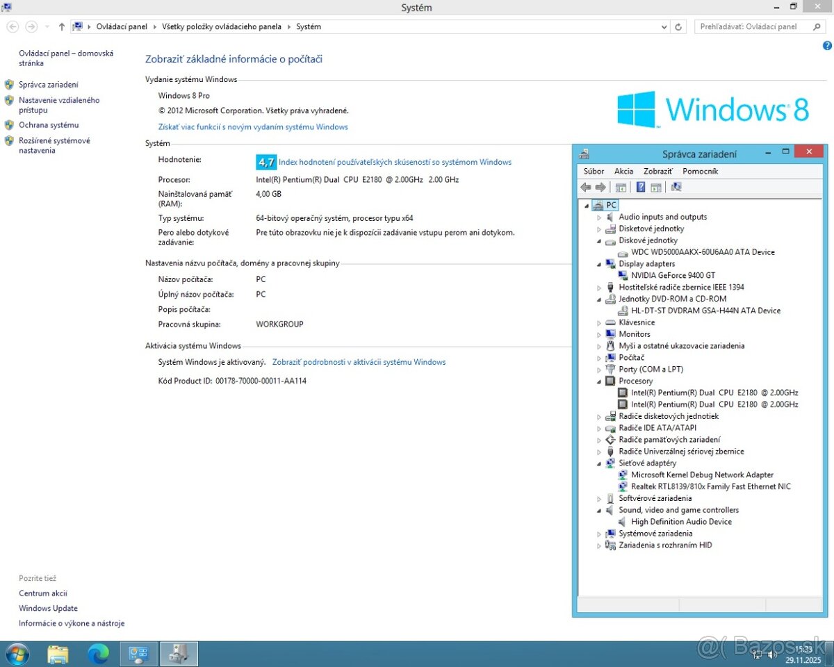 starší PC na internet, dokumenty, hry, pre nenáročného - 5