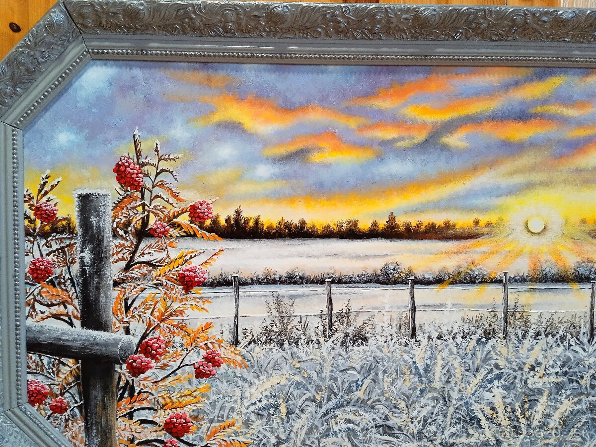 Obraz v starom drevenom ráme 100x60 - 5