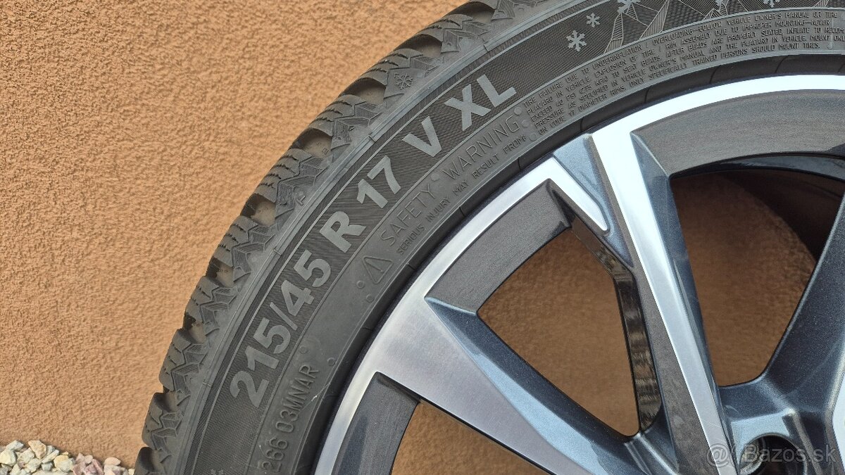 Predam krasne kolesá Škoda 5x100 r17+zimne pneumatiky - 5