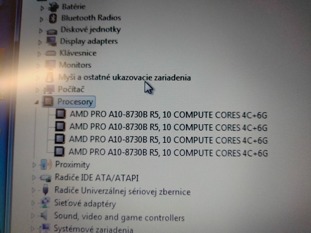 predám notebook HP ELITEBOOK 725 G4 ,WINDOWS 7,bez baterky - 5
