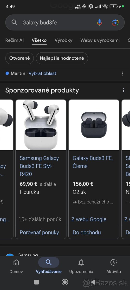 SAMSUNG GALAXY BUD3FE SLÚCHADLÁ - 5