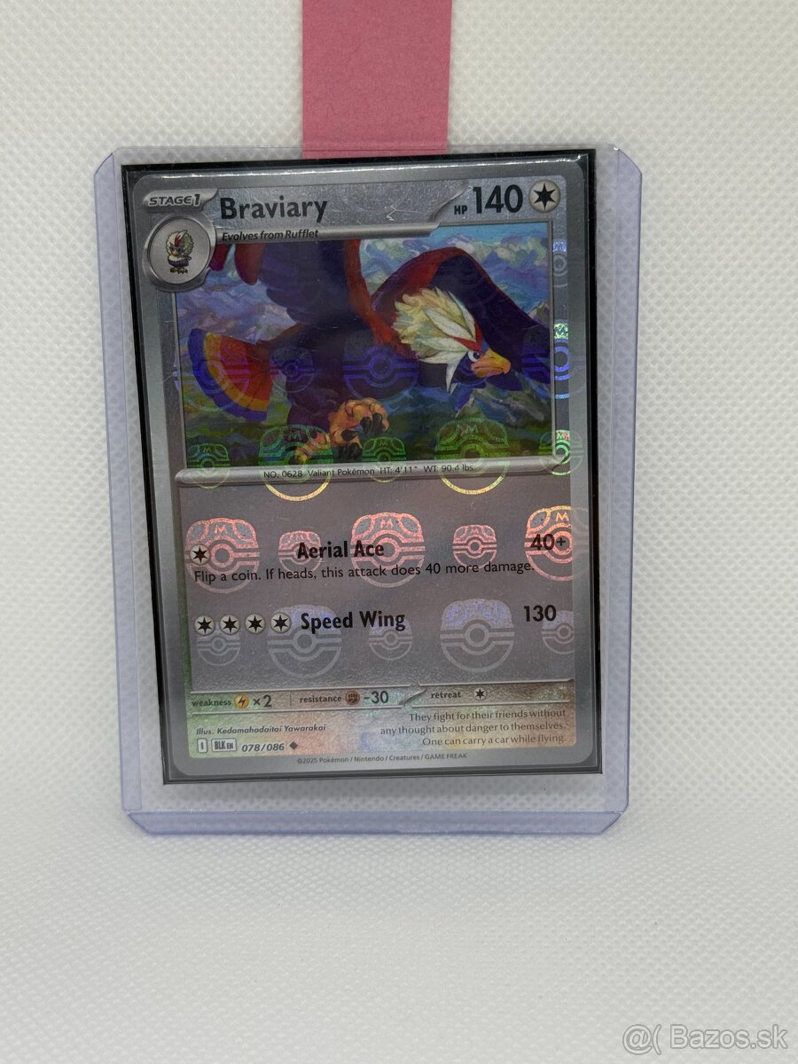 Pokémon karta Braviary 078/086 – EX až NM – ORIGINÁL - 5