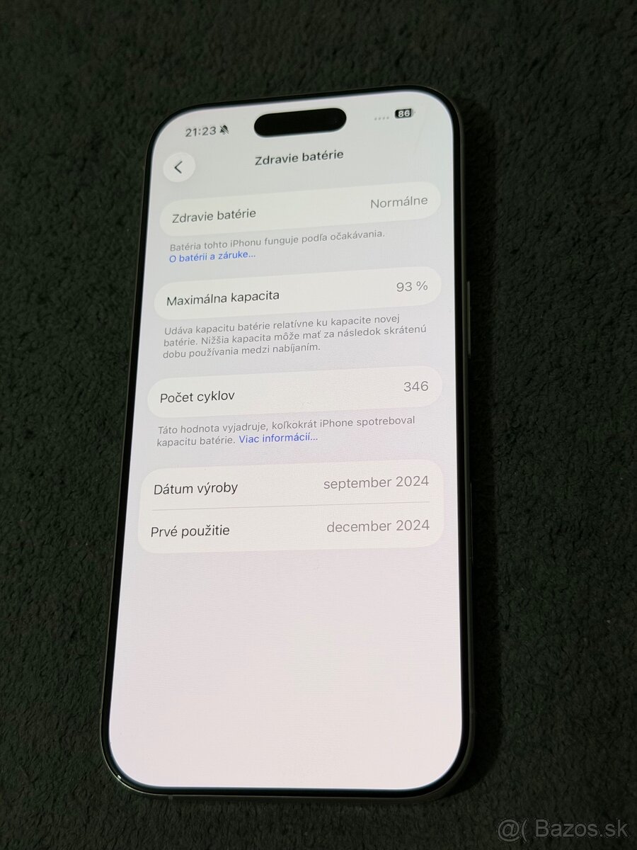 Predám Apple IPhone 16 PRO 256GB White Titanium Stav Nového - 5