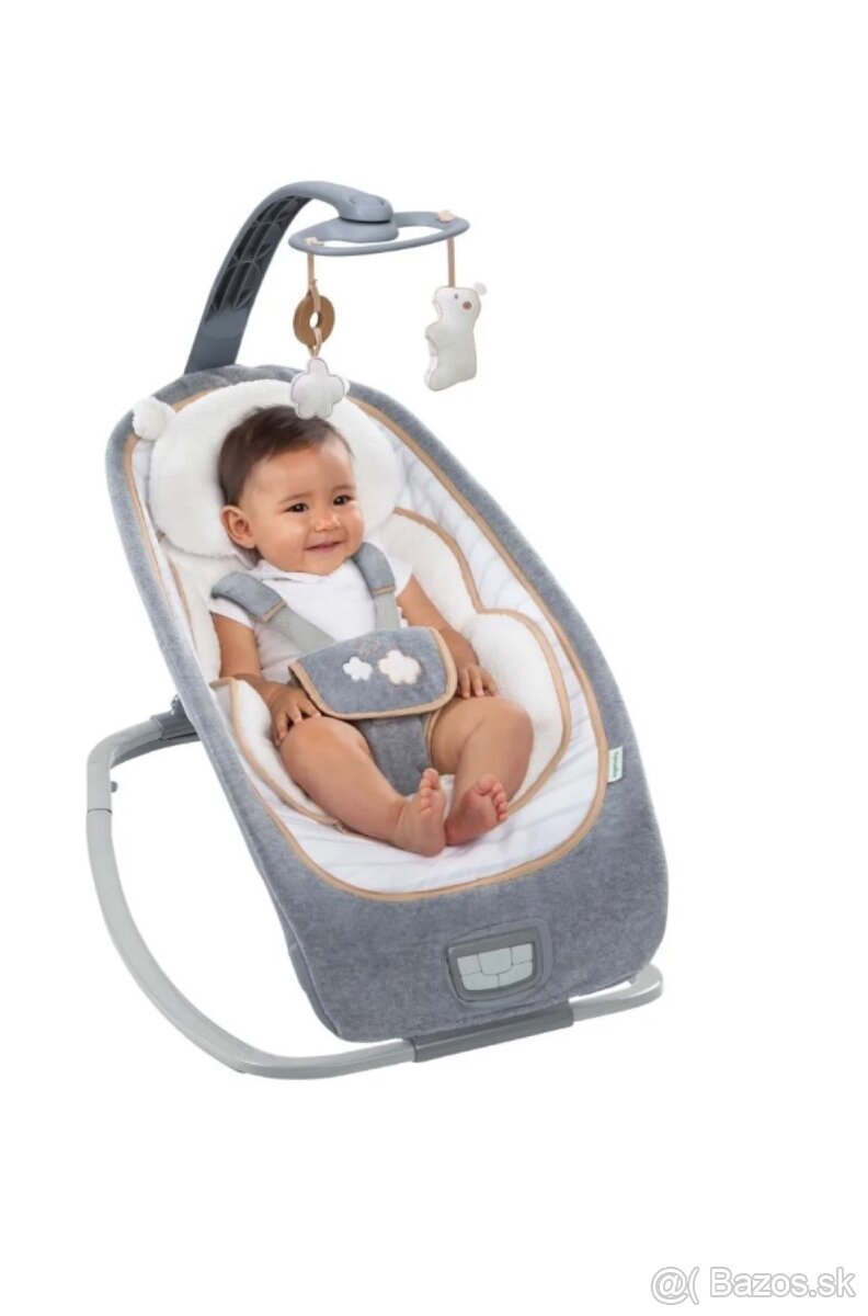 Detské lehátko Ingenuity™ Rocking Seat Bella Teddy (sivé) - 5