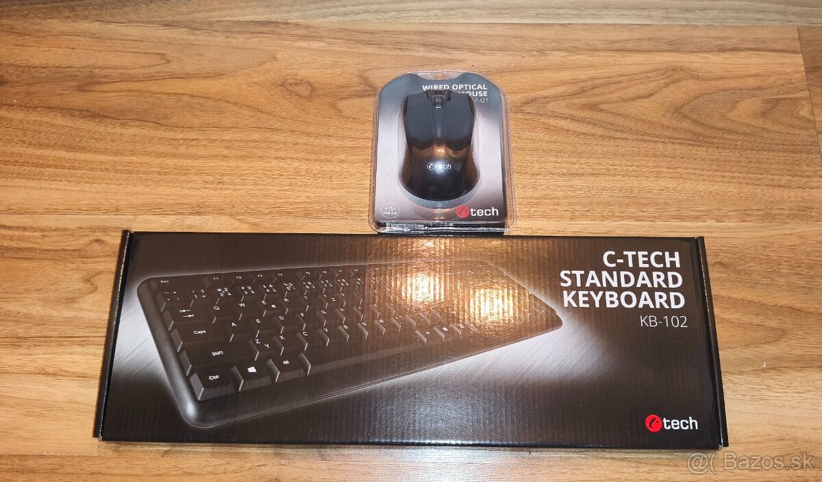 C-TECH KB-102 klávesnica a myš,USB,káblová,nová,výhodná cena - 5
