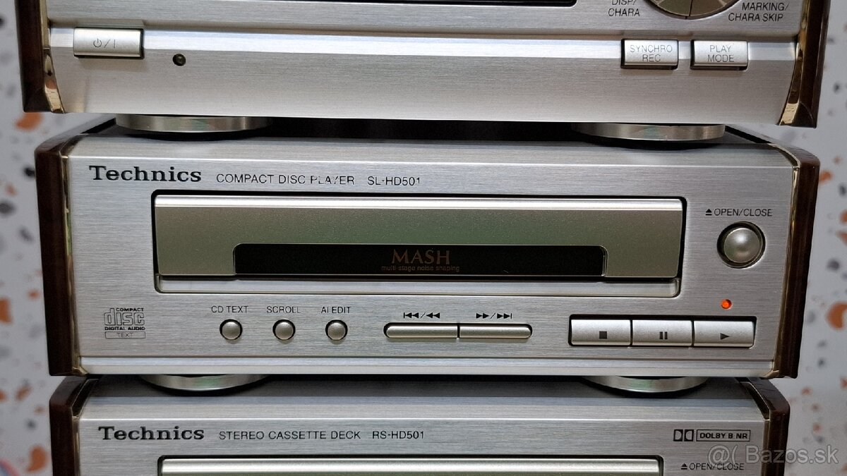 vintage rare mini hi-fi systém Technics SC-HD501 - 5