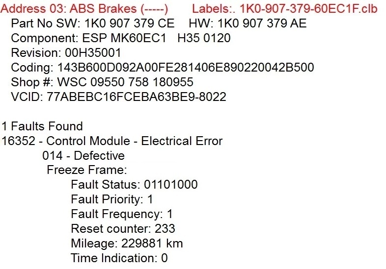 Ponúkam riešenie problému ABS 1K0907379AD/1K0907379AE a iné - 5