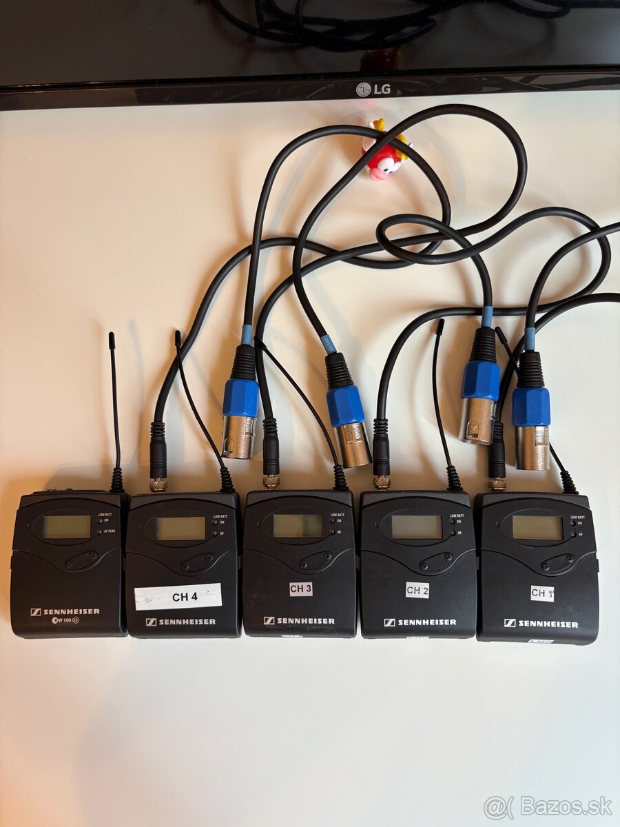 Predám bezdrôtové mikrofóny Sennheiser EW 100 G2 - 5