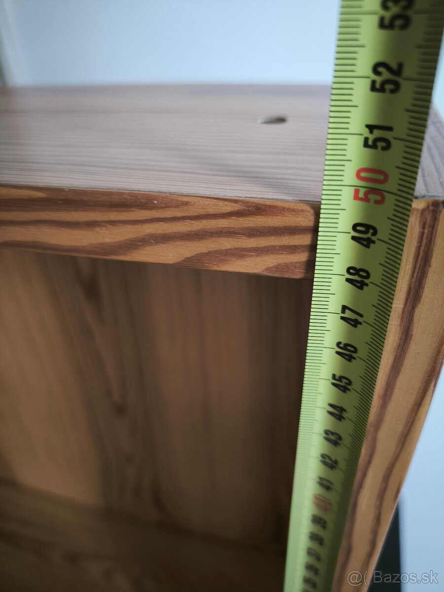 2x Drevenné závesné police z masívu - 5