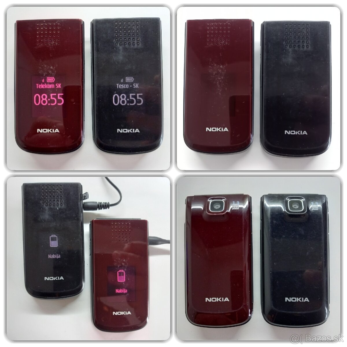 NOKIA 2720 Fold Véčko Red & Black Top - 5