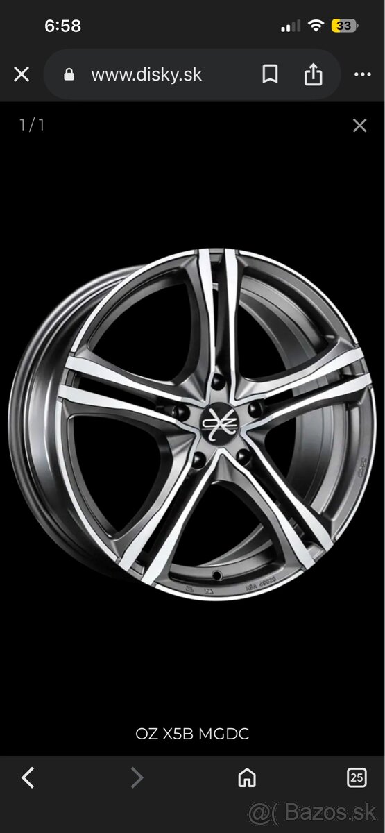 Oz disky r18 5 x114,3 - 5