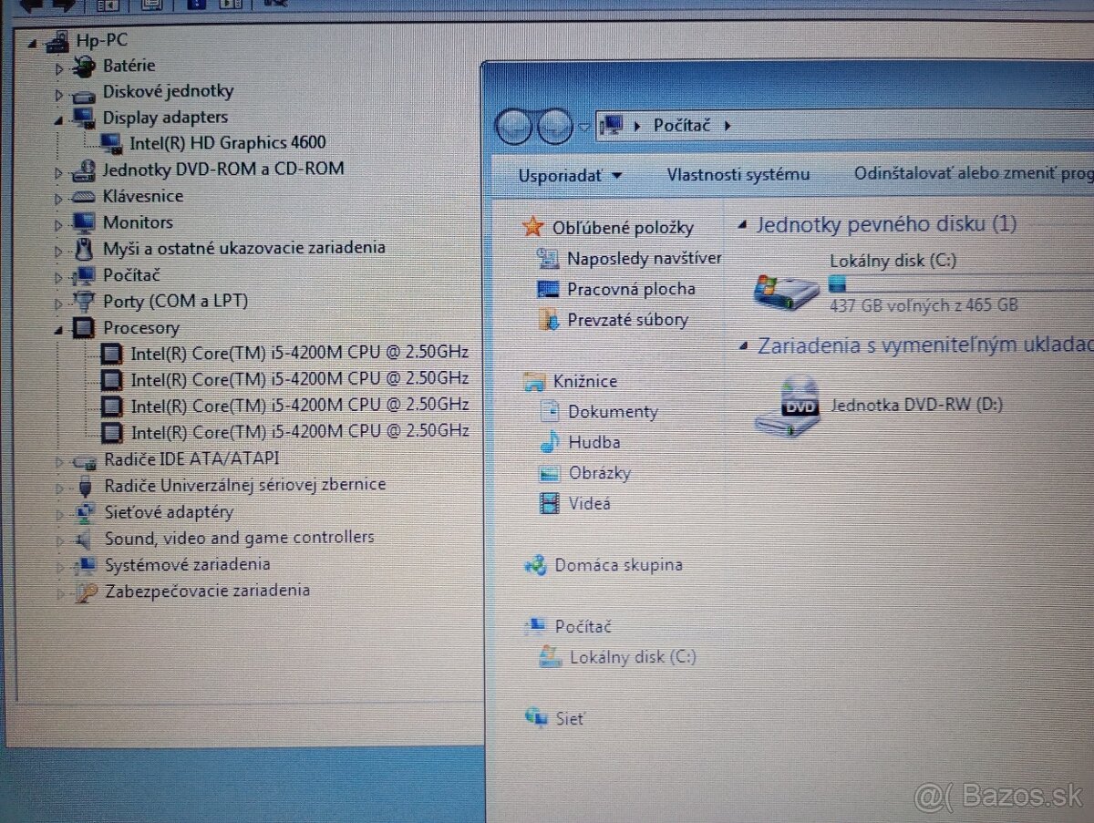 predám HP Probook 640 G1 , Intel Core i5 , 8gb ram , Win7 - 5