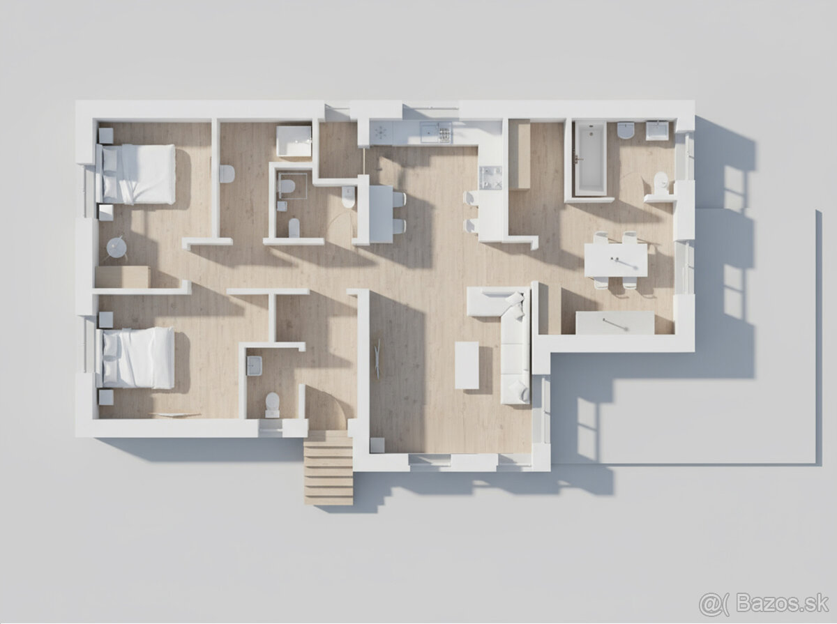 Novostavba nízkoenergetického bugalovu | Vojčice - 5