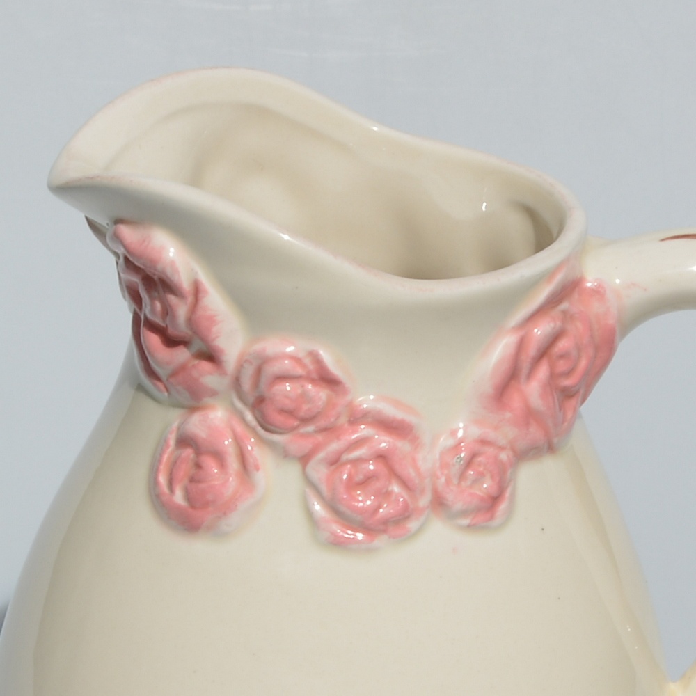 keramická sada z Anglicka - džbán a misa Ruže - 5