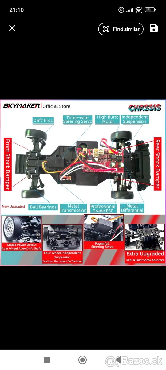 RC auto LDRC 1898 RTR Porsche 1/18 - 5