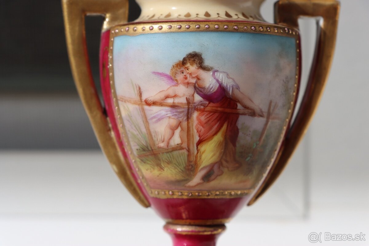 Starožitná porcelánová amfora Alt Wien - 5