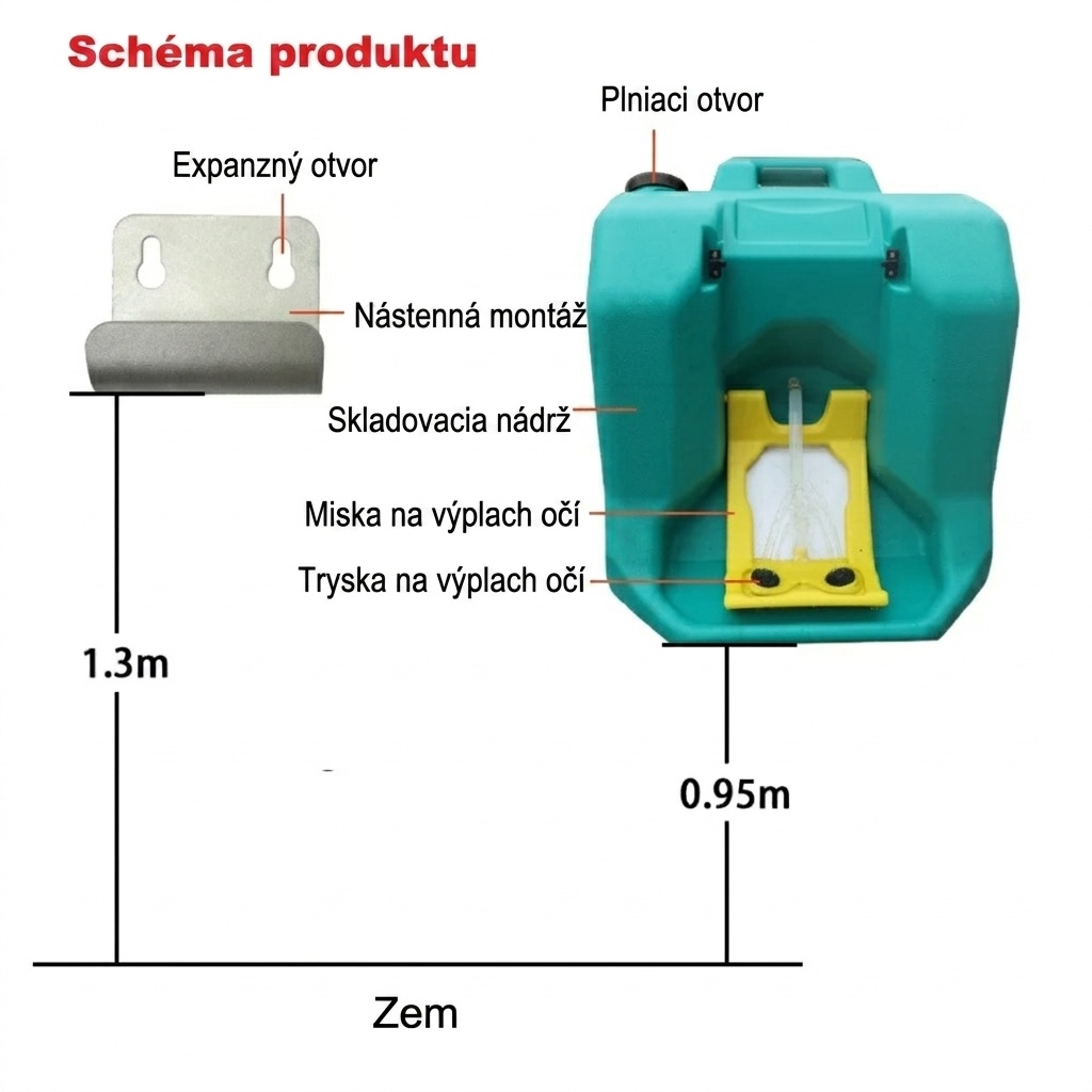 Núdzová očná sprcha pre prvú pomoc - 5
