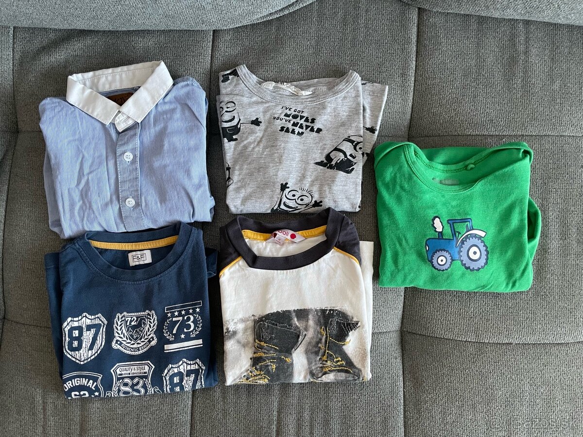 Detské dlhé tričko a body 86-92 - 5