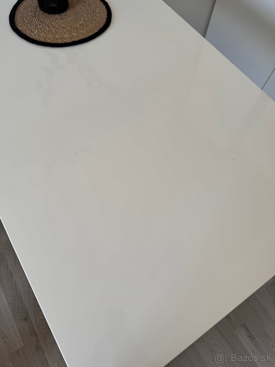 Jedálenský stôl - biely - 5