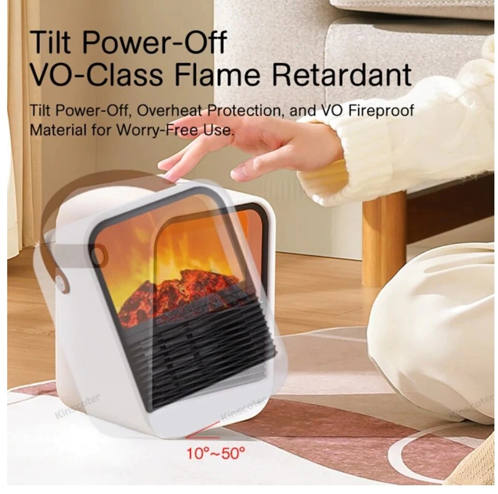 Predám elektrický ohrievač s efektom krbu 🔥 - 5