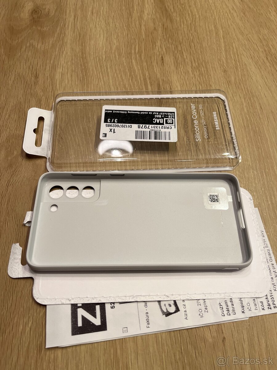 Silikonovy zadny kryt na Samsung Galaxy S21+ sivy - 5