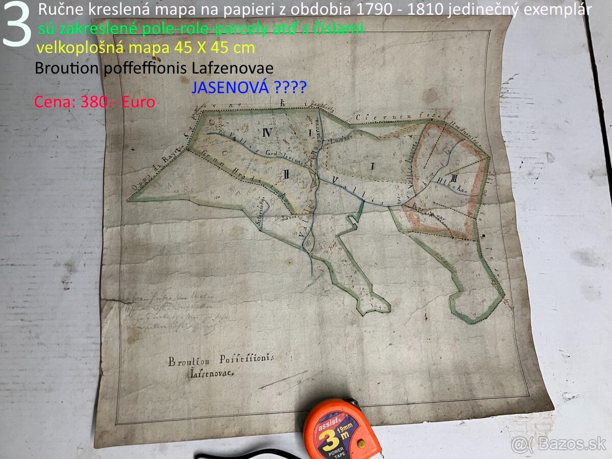 Unikátne mapy okolie Žiliny 1790 - 1810 - 5