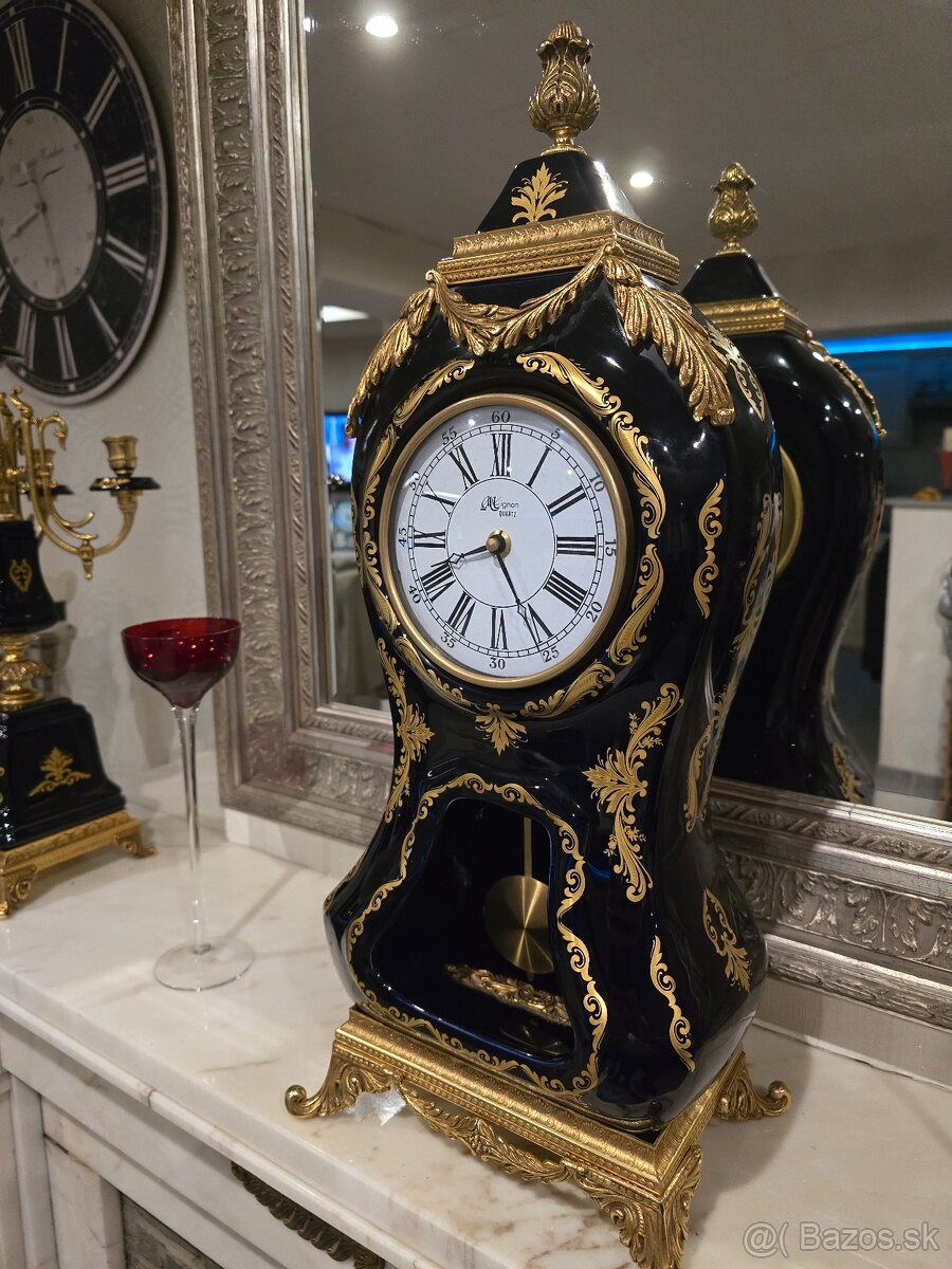 Krbove hodiny a svietniky limoges. - 5