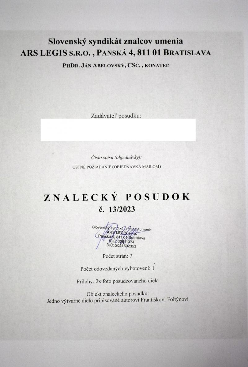 Obraz F.Foltýn so znaleckým posudkom - 5