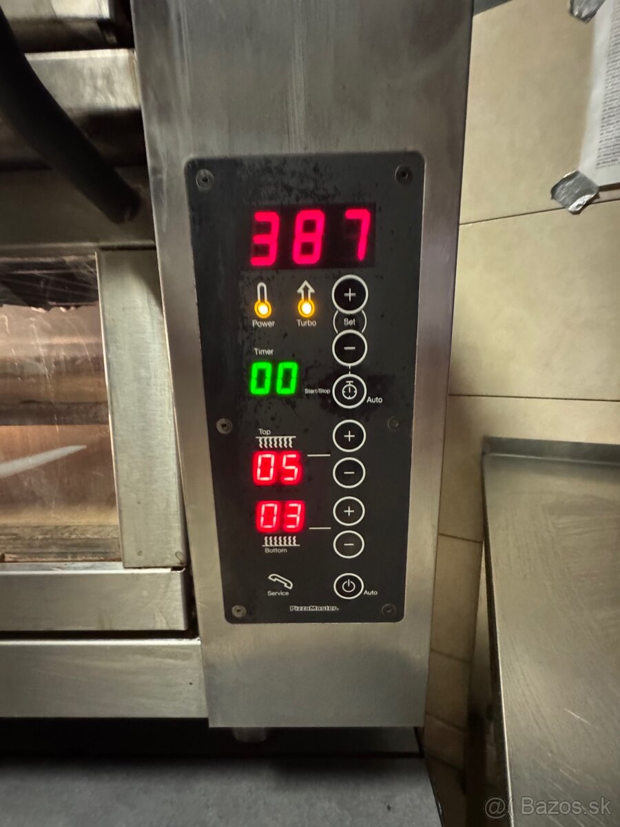 Pizza pec PizzaMaster 352ED-2DW – dvojkomorová, profi stav - 5