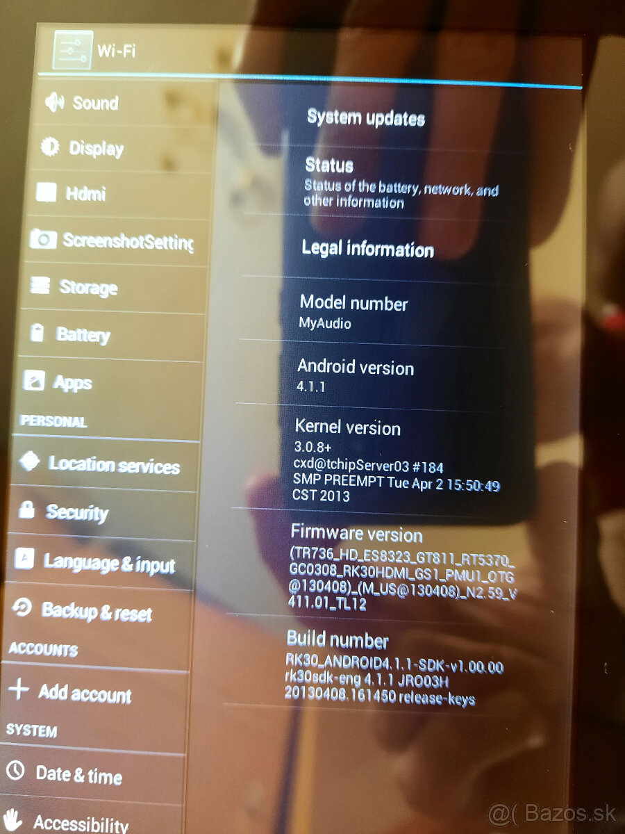 Tablet MyAudio 7 MA-708DCC+ - 5