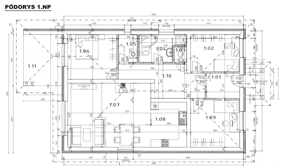 Moderný 4-izbový bungalov v Čani, dom s pozemkom v cene bytu - 5