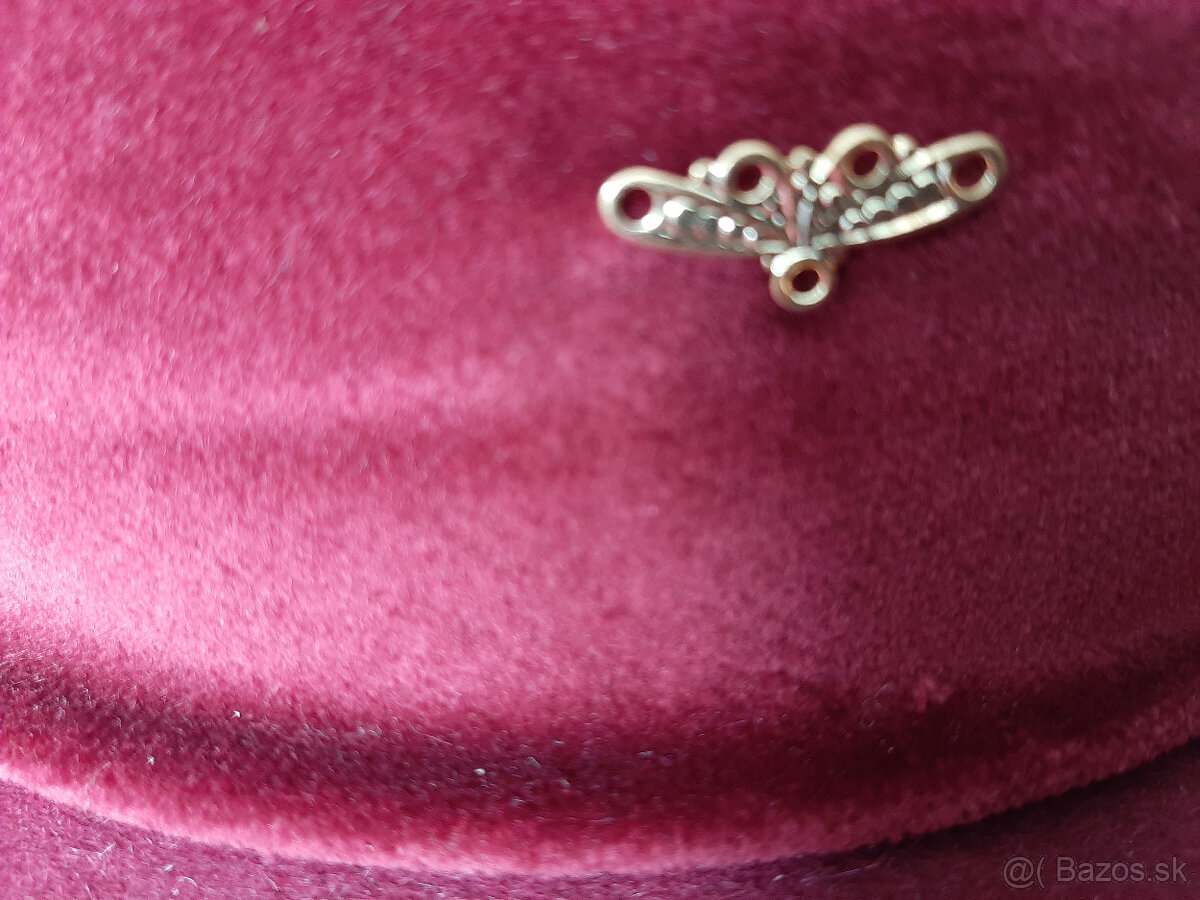 Klobúk dámsky bordový - 5